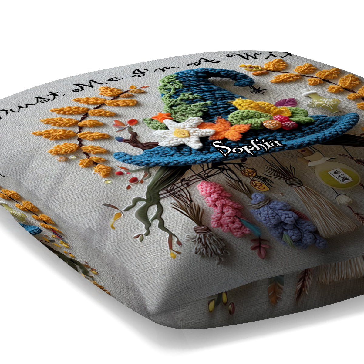 Trust Me I'm A Witch - Personalized Witch Throw Pillow