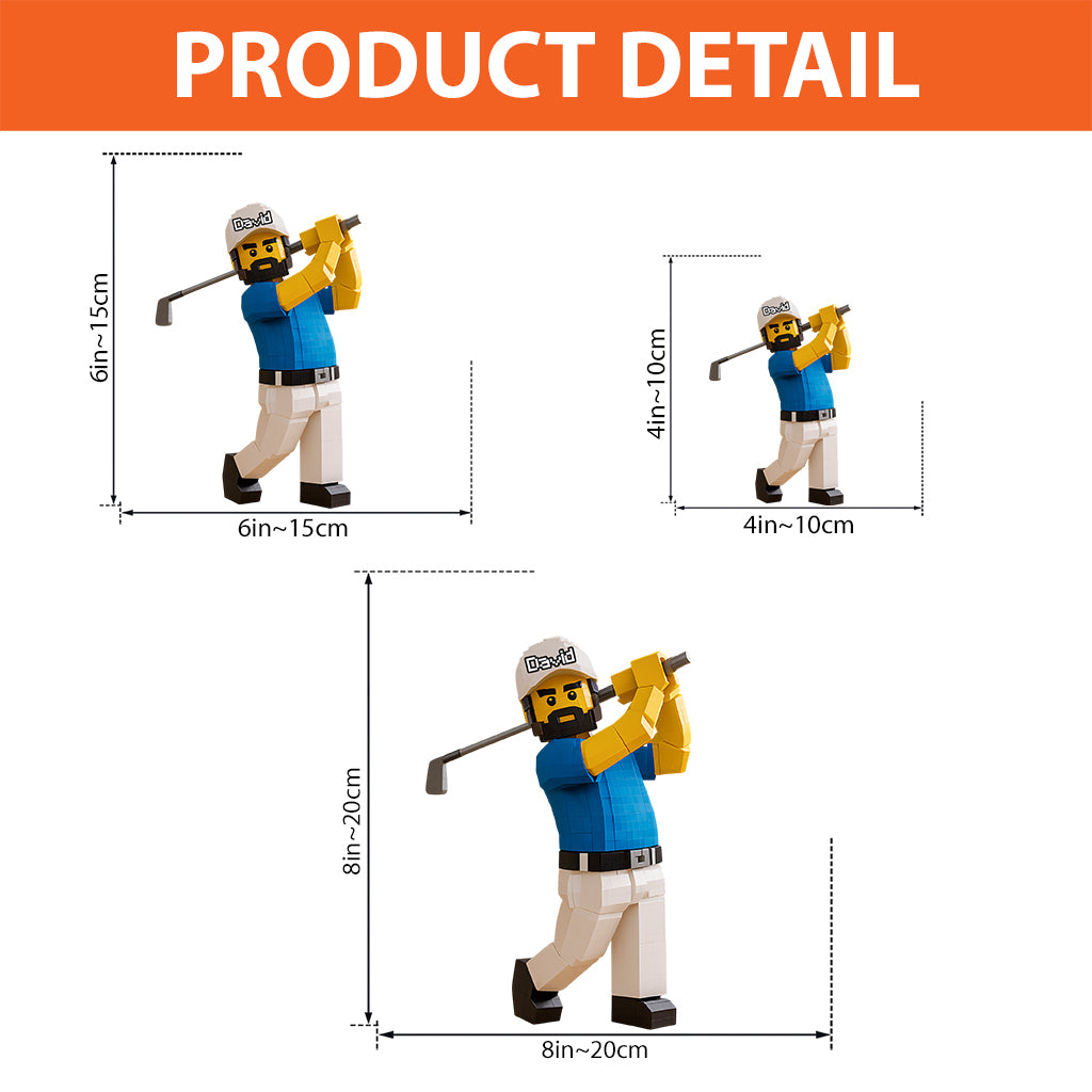 Cadeau pour golfeur - Plaque acrylique personnalisée sur le thème du golf