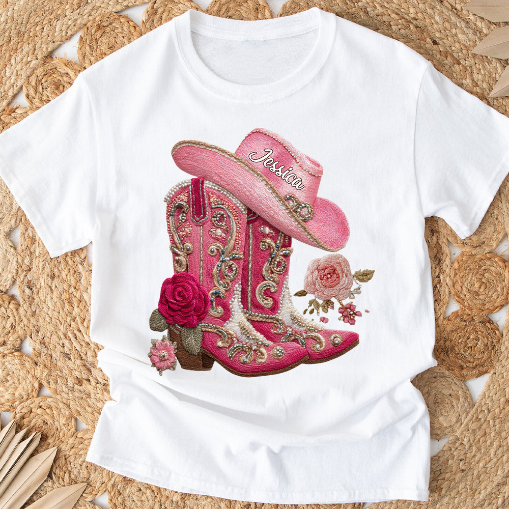 Bottes de cowgirl - T-shirt et sweat à capuche personnalisés pour cowgirl