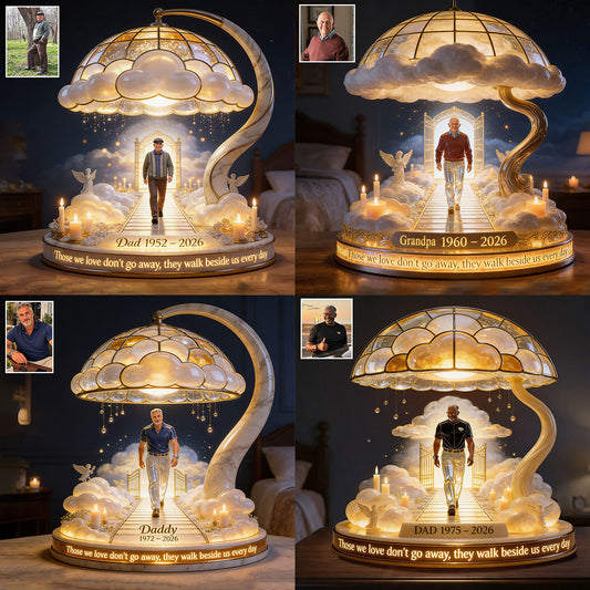 Ceux que nous aimons ne s'en vont jamais - Lampe de nuit LED acrylique personnalisée