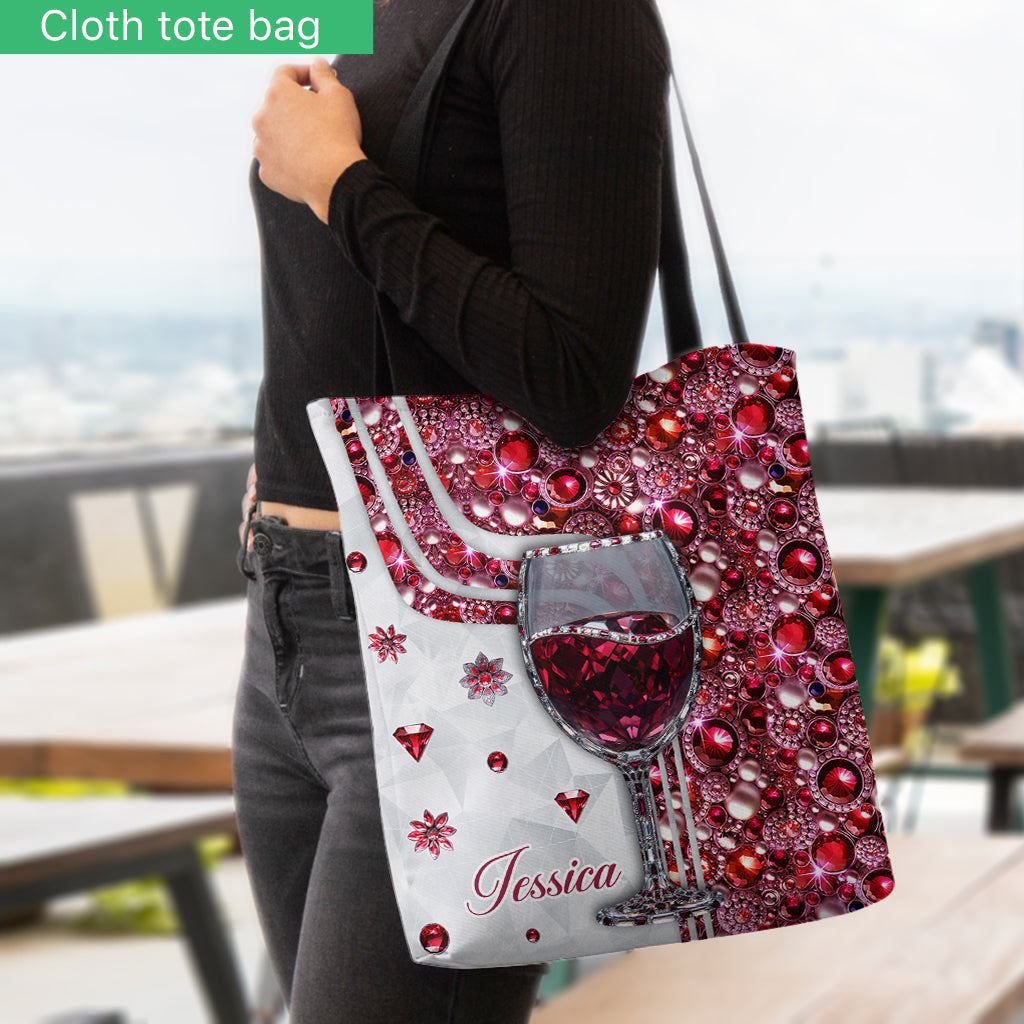 Sac à vin personnalisé « Juste une fille qui aime le vin »