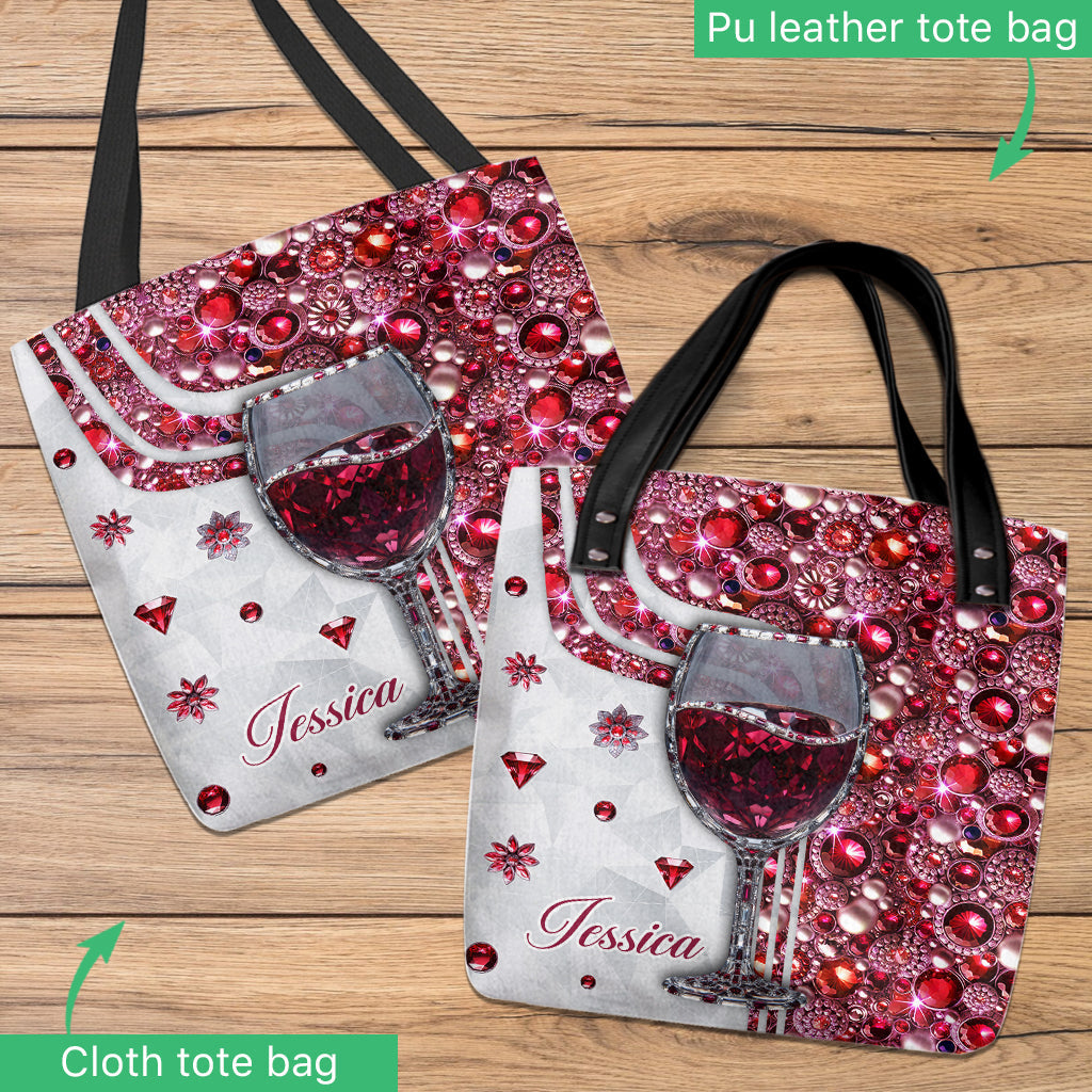 Sac à vin personnalisé « Juste une fille qui aime le vin »