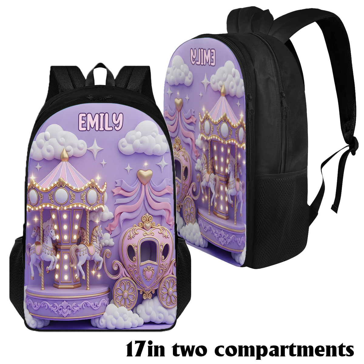 Magic Land - Gift For Daughter Granddaughter - Personalized Kid Multifunctional Backpack