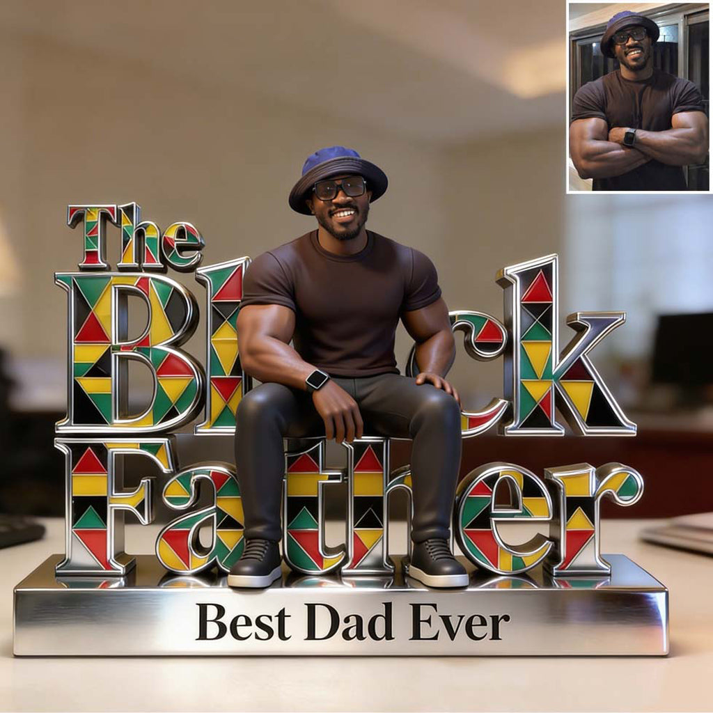 Custom Any Photo, Best Gift For Dad & Grandpa - Personalized Father Custom Shaped Acrylic Plaque