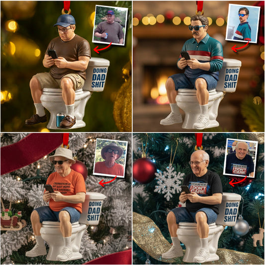 Cadeau humoristique pour papa, cadeau pour lui, objets de papa - Ornement personnalisé pour papa