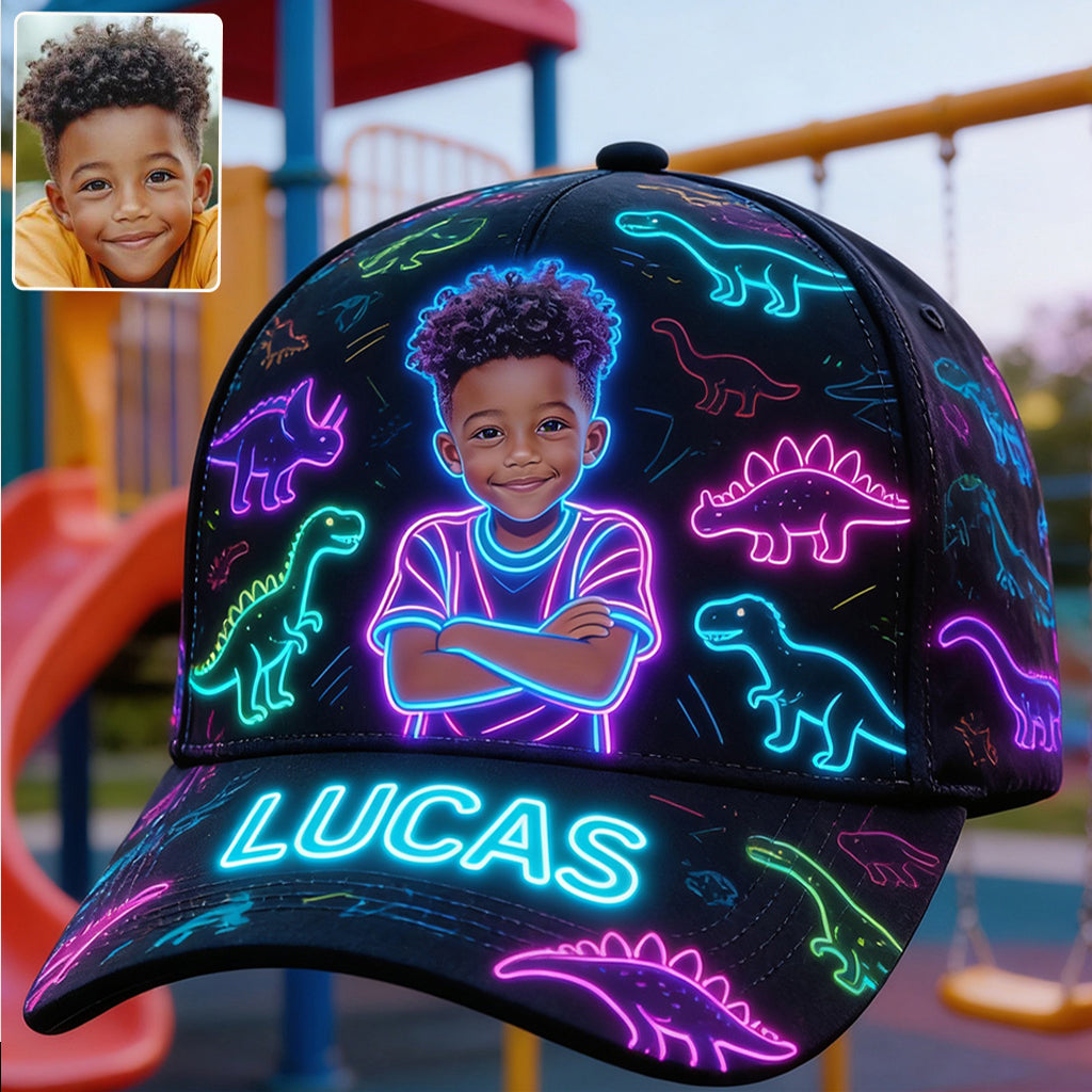 Casquette Classique Personnalisée avec Motif Dinosaure - Enfant