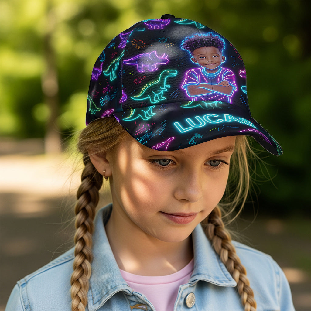 Casquette Classique Personnalisée avec Motif Dinosaure - Enfant