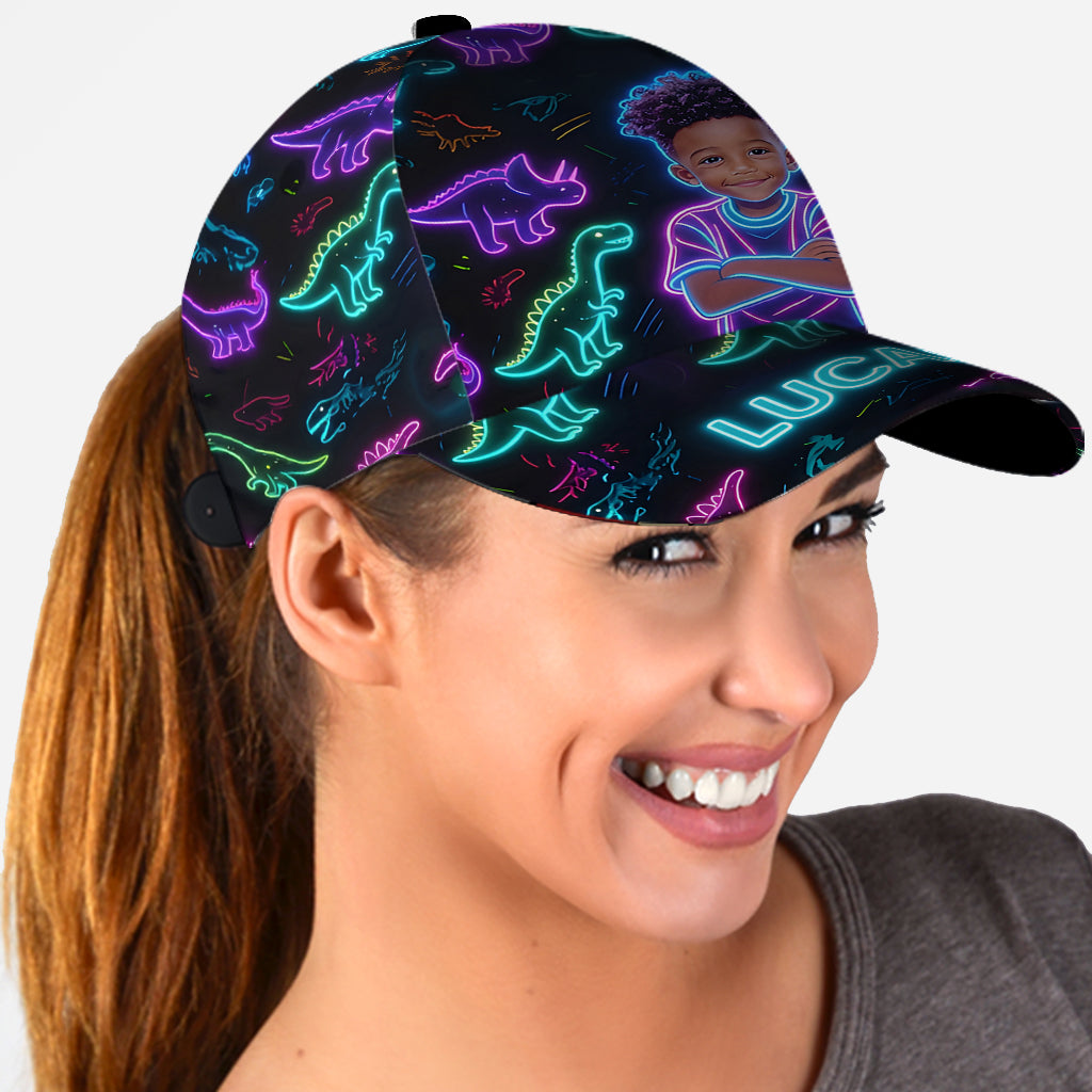 Casquette Classique Personnalisée avec Motif Dinosaure - Enfant