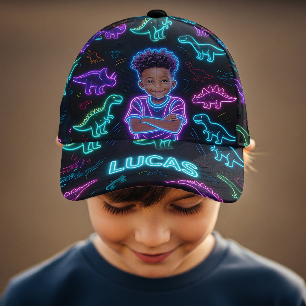 Casquette Classique Personnalisée avec Motif Dinosaure - Enfant
