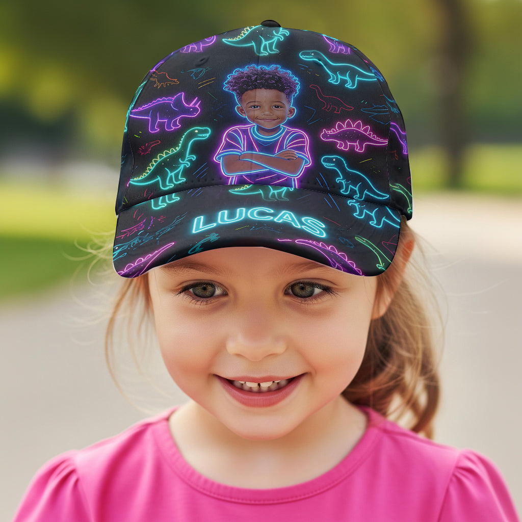 Casquette Classique Personnalisée avec Motif Dinosaure - Enfant