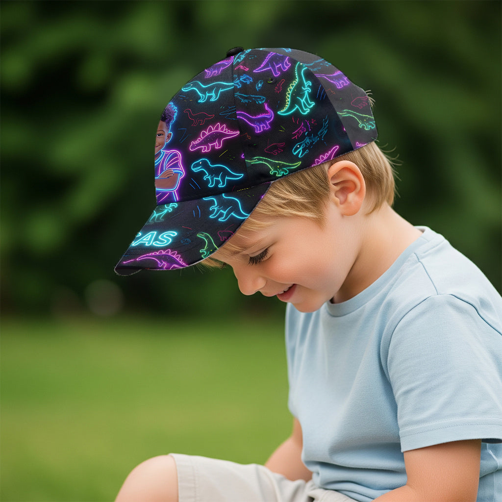 Casquette Classique Personnalisée avec Motif Dinosaure - Enfant