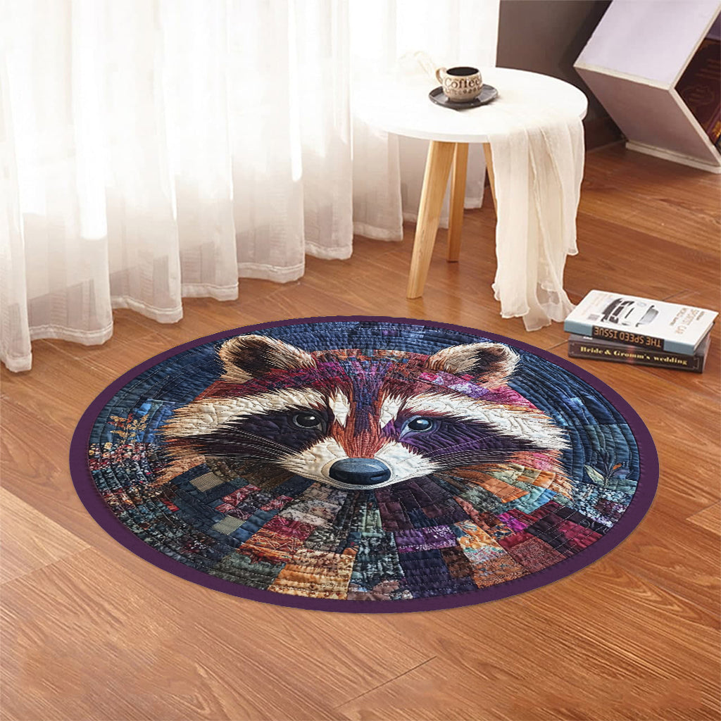 Adorable raton laveur - Tapis rond raton laveur