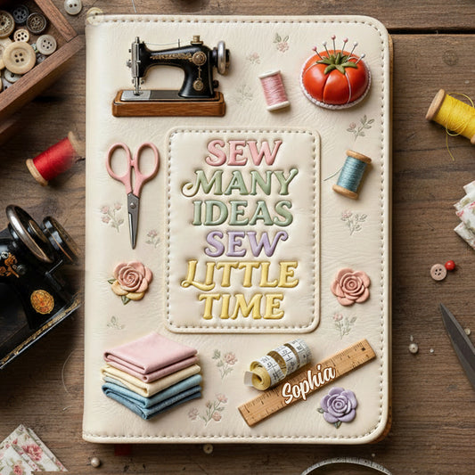 Sew Many Ideas - Carnet de couture personnalisé en cuir