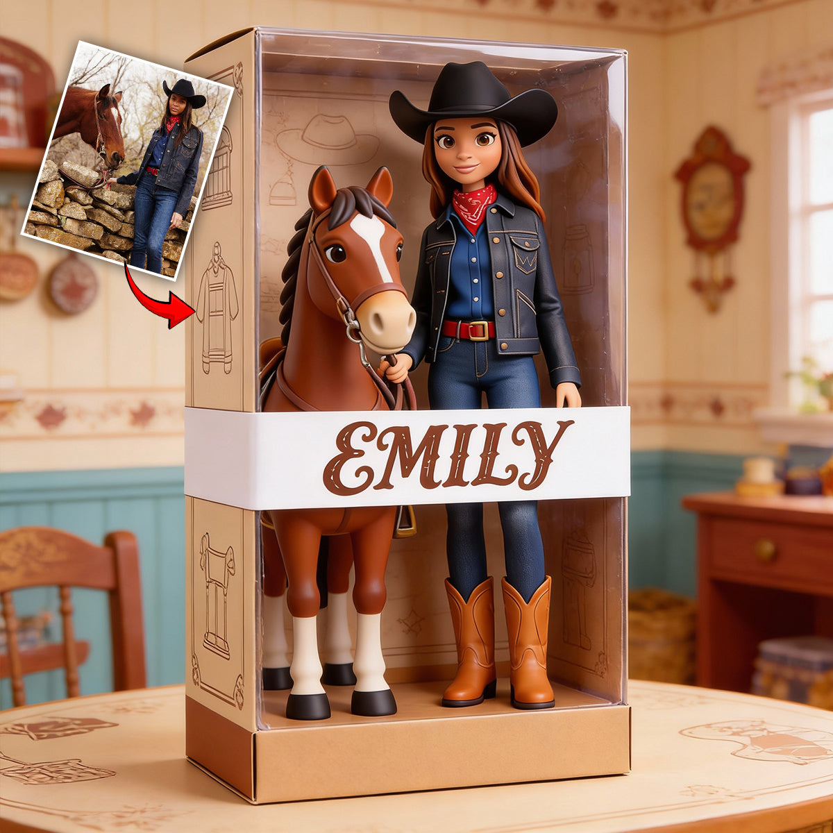 Cowgirl Gift - Personalized Cowgirl Custom Shaped Acrylic Plaque