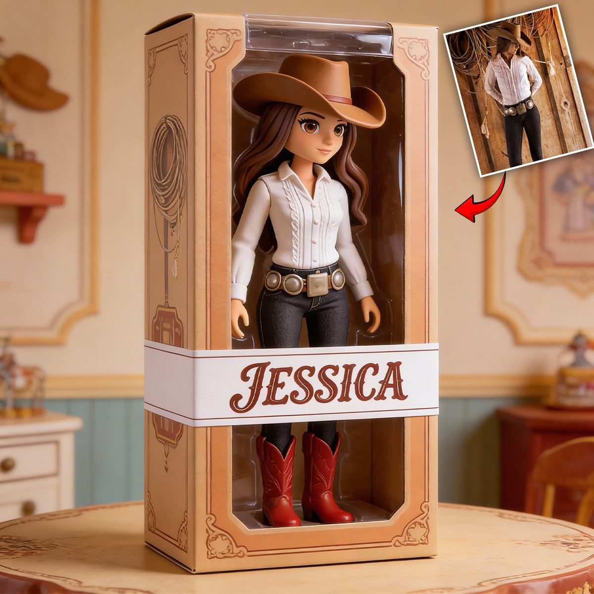 Cowgirl Gift - Personalized Cowgirl Custom Shaped Acrylic Plaque