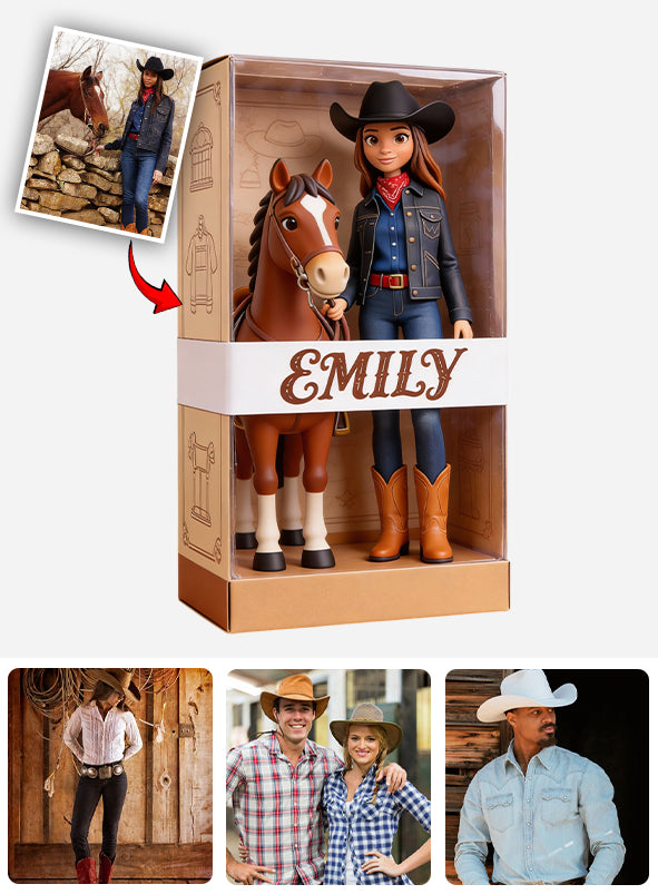 Cowgirl Gift - Personalized Cowgirl Custom Shaped Acrylic Plaque