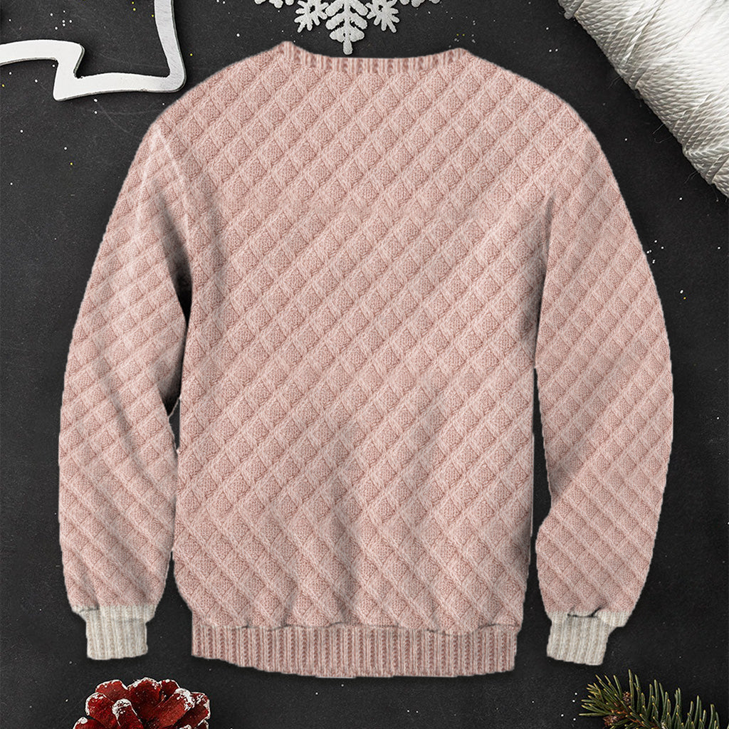 Pull moche personnalisé pour enfant avec poche lapin