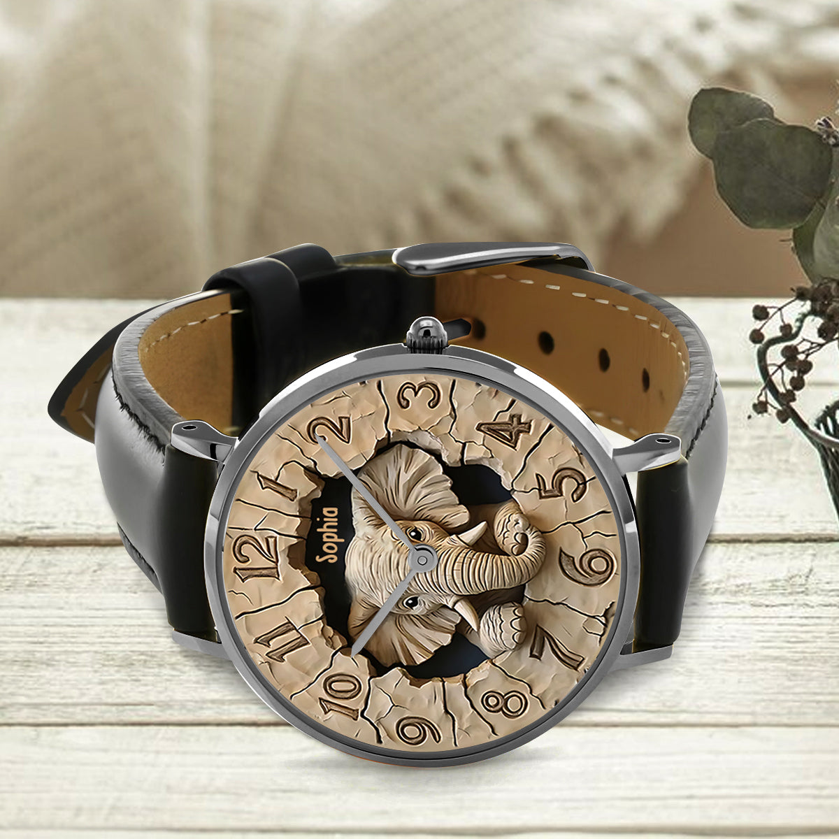 Love Elephant - Personalized Elephant Hand Watch