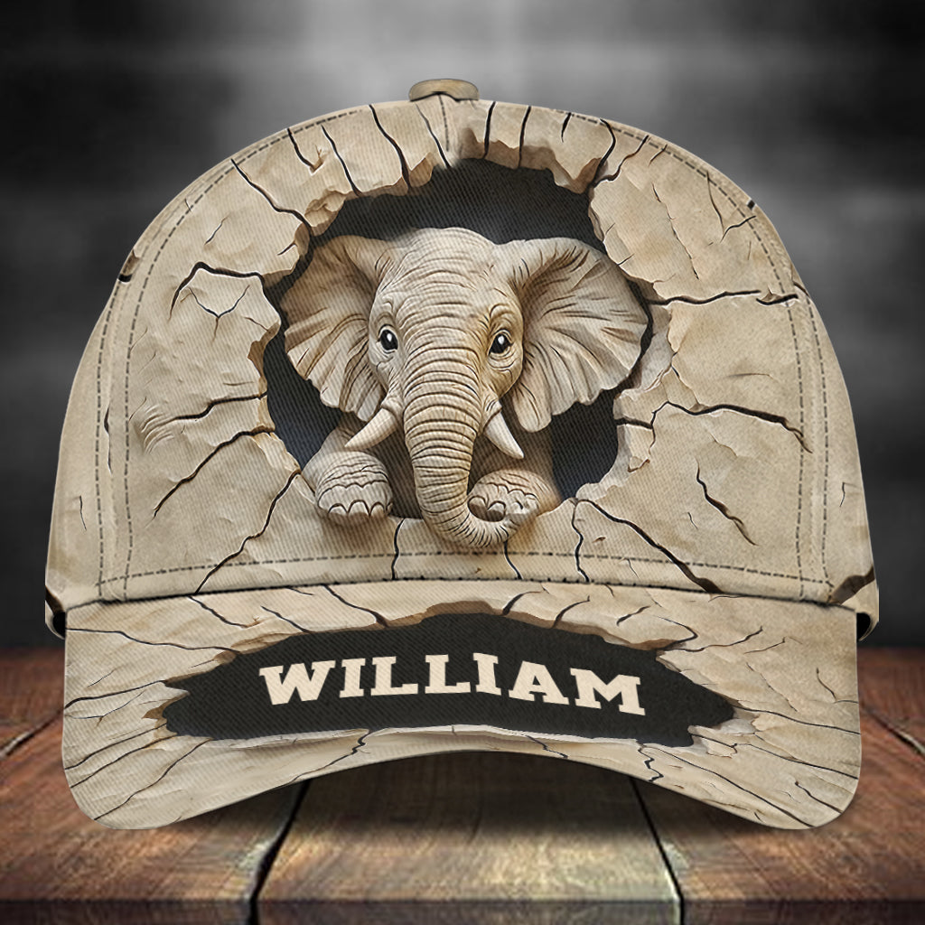 Love Elephant - Personalized Elephant Classic Cap