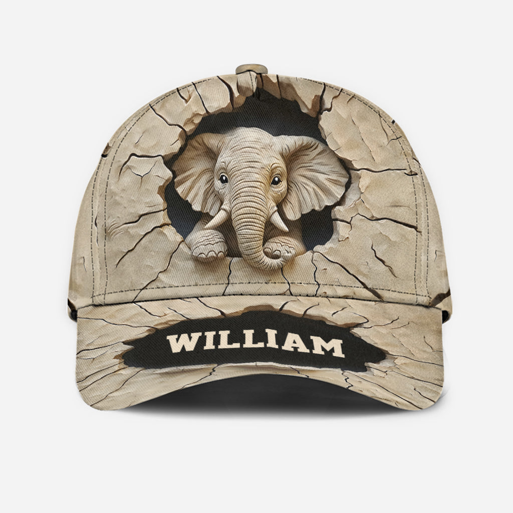 Love Elephant - Personalized Elephant Classic Cap