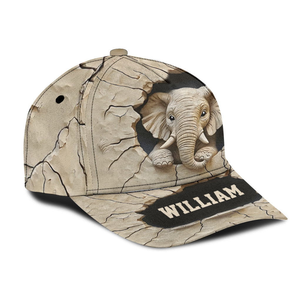 Love Elephant - Personalized Elephant Classic Cap