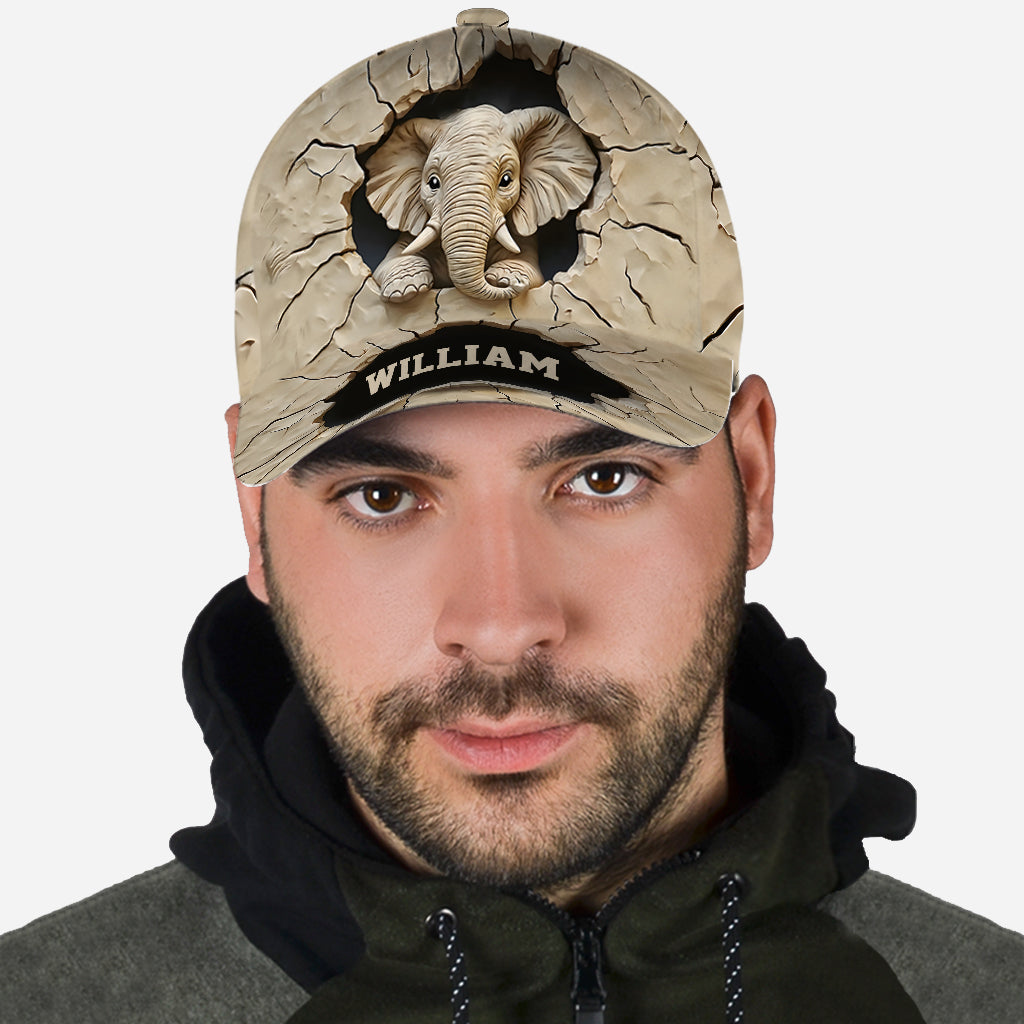 Love Elephant - Personalized Elephant Classic Cap