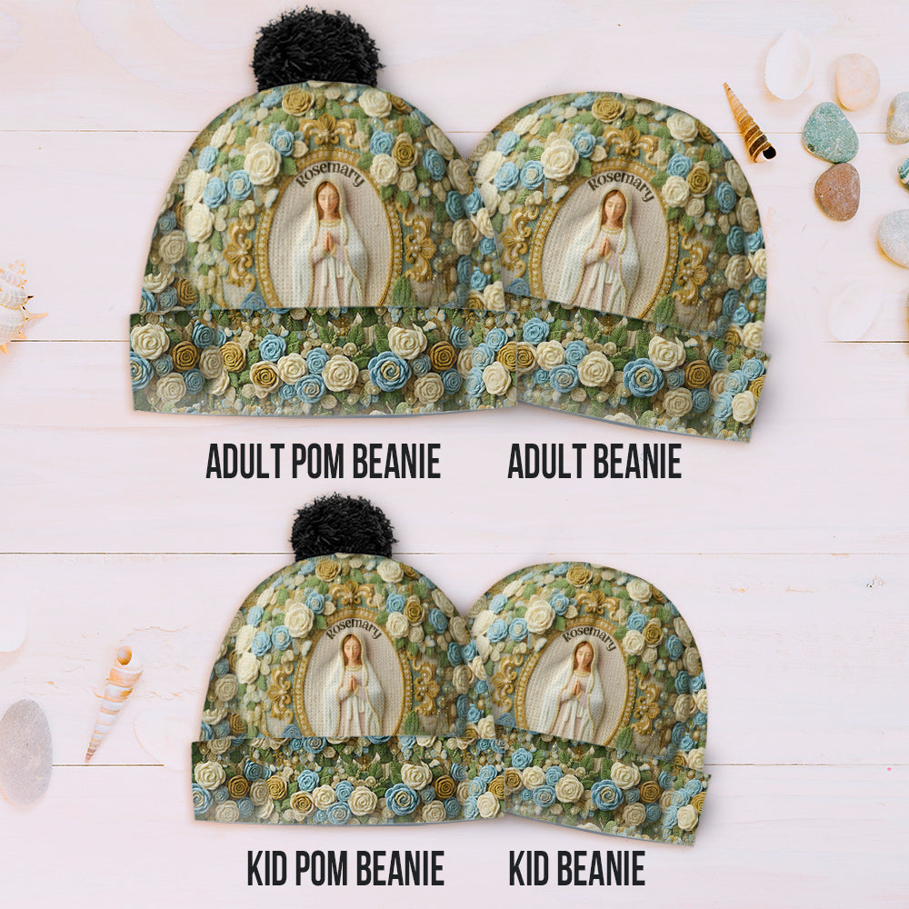 Our Lady's Rose - Personalized Christian Beanie Hat