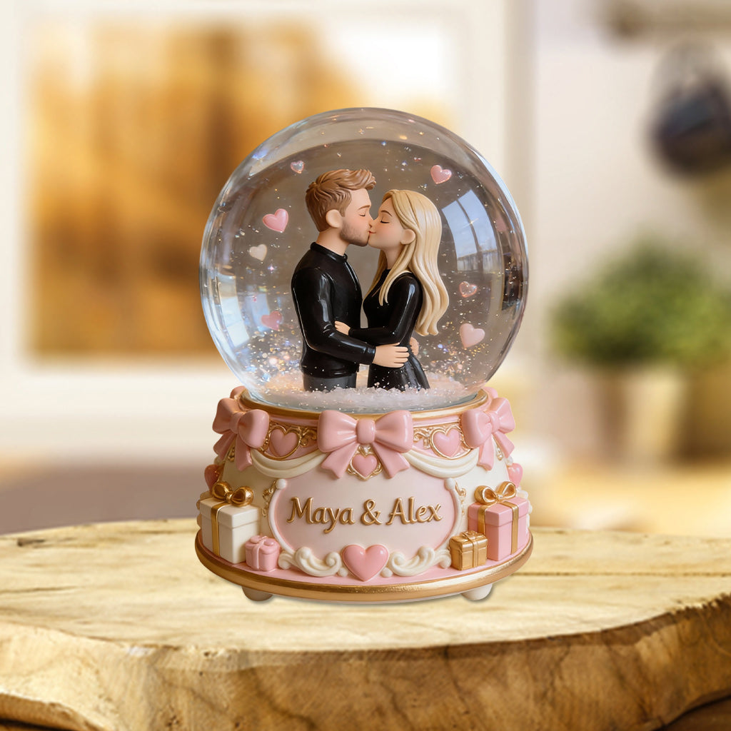 Cadeau idéal pour la Saint-Valentin (elle/lui) - Plaque acrylique personnalisée pour couple