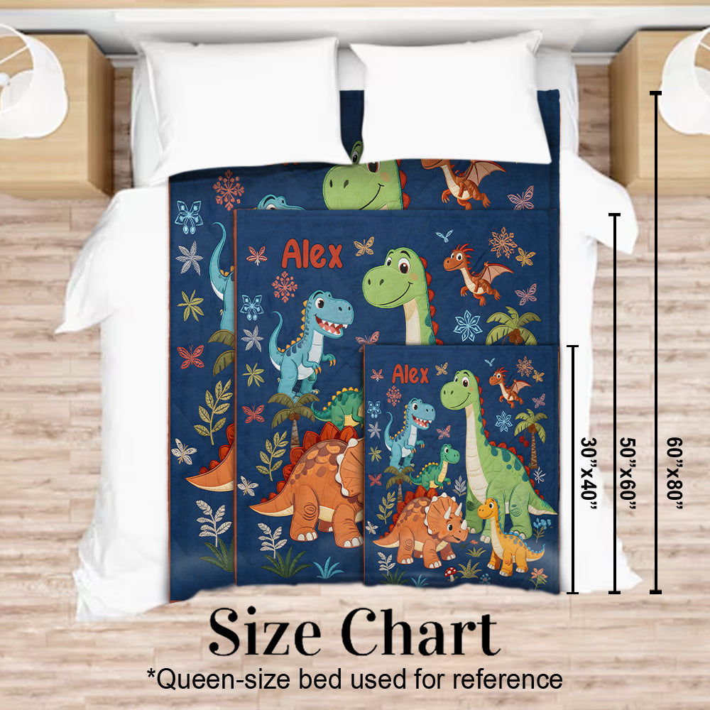 Dinosaur World - Personalized Kid Blanket