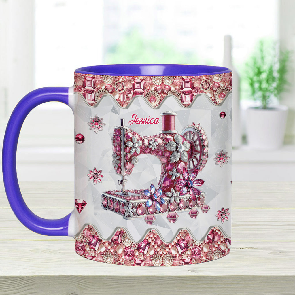 Love Sewing - Personalized Sewing Accent Mug