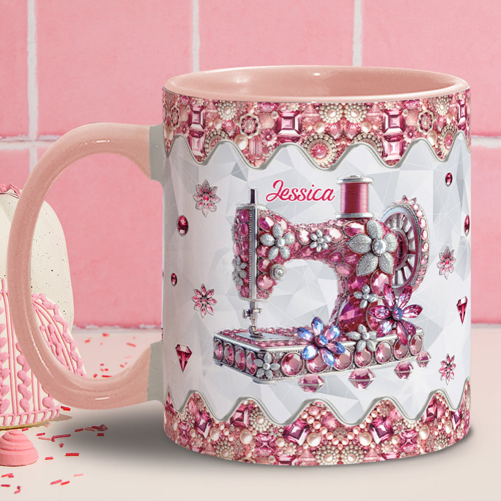 Love Sewing - Personalized Sewing Accent Mug