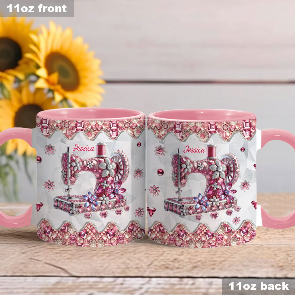 Love Sewing - Personalized Sewing Accent Mug
