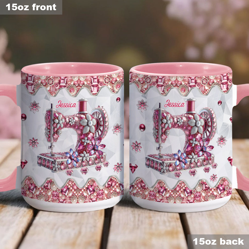 Love Sewing - Personalized Sewing Accent Mug