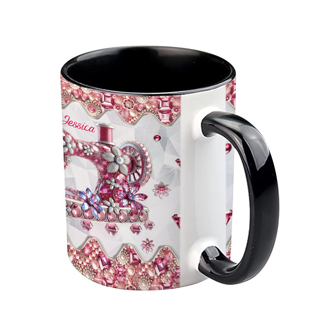 Love Sewing - Personalized Sewing Accent Mug