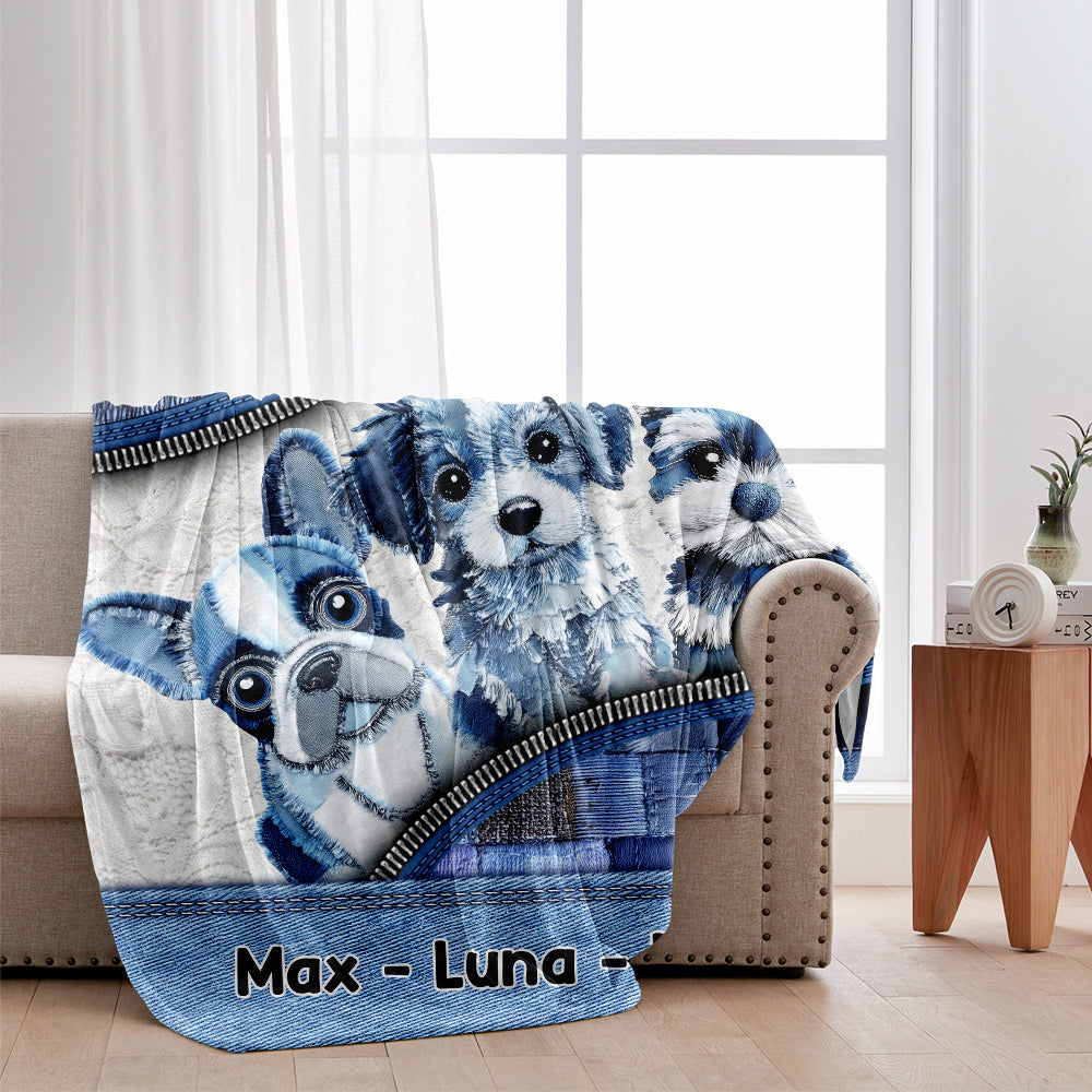 Couverture personnalisée pour chien mignon