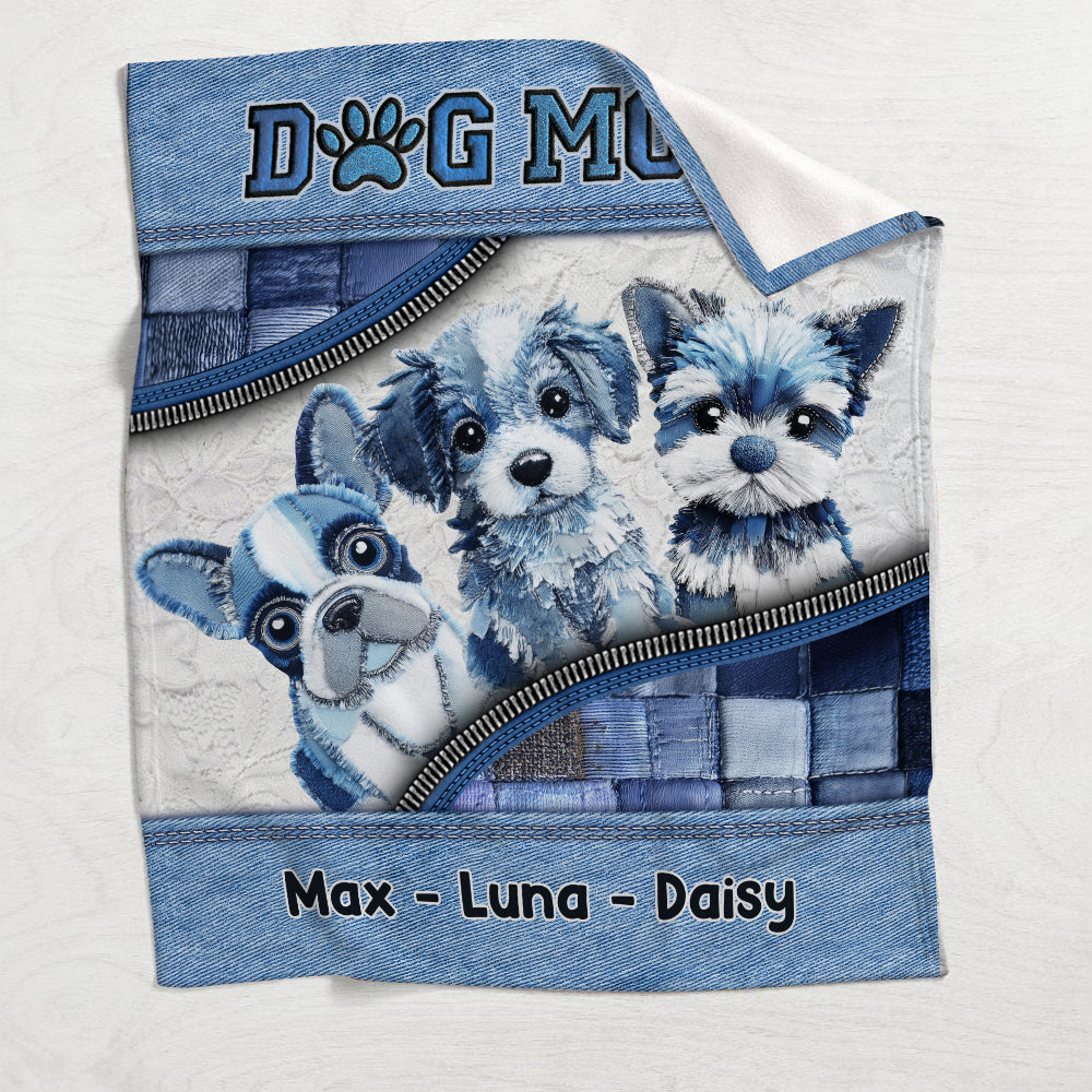 Couverture personnalisée pour chien mignon