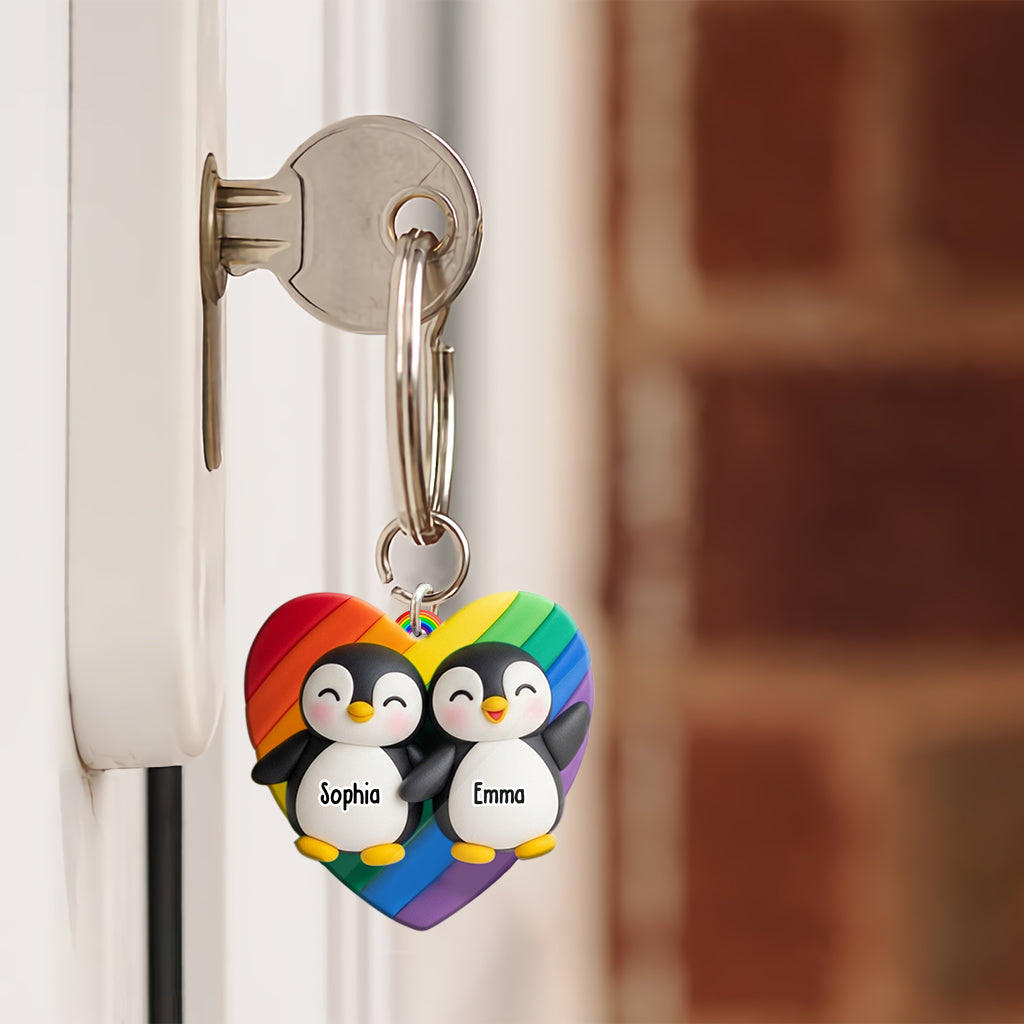 L'amour est l'amour - Porte-clés personnalisé de soutien à la communauté LGBT