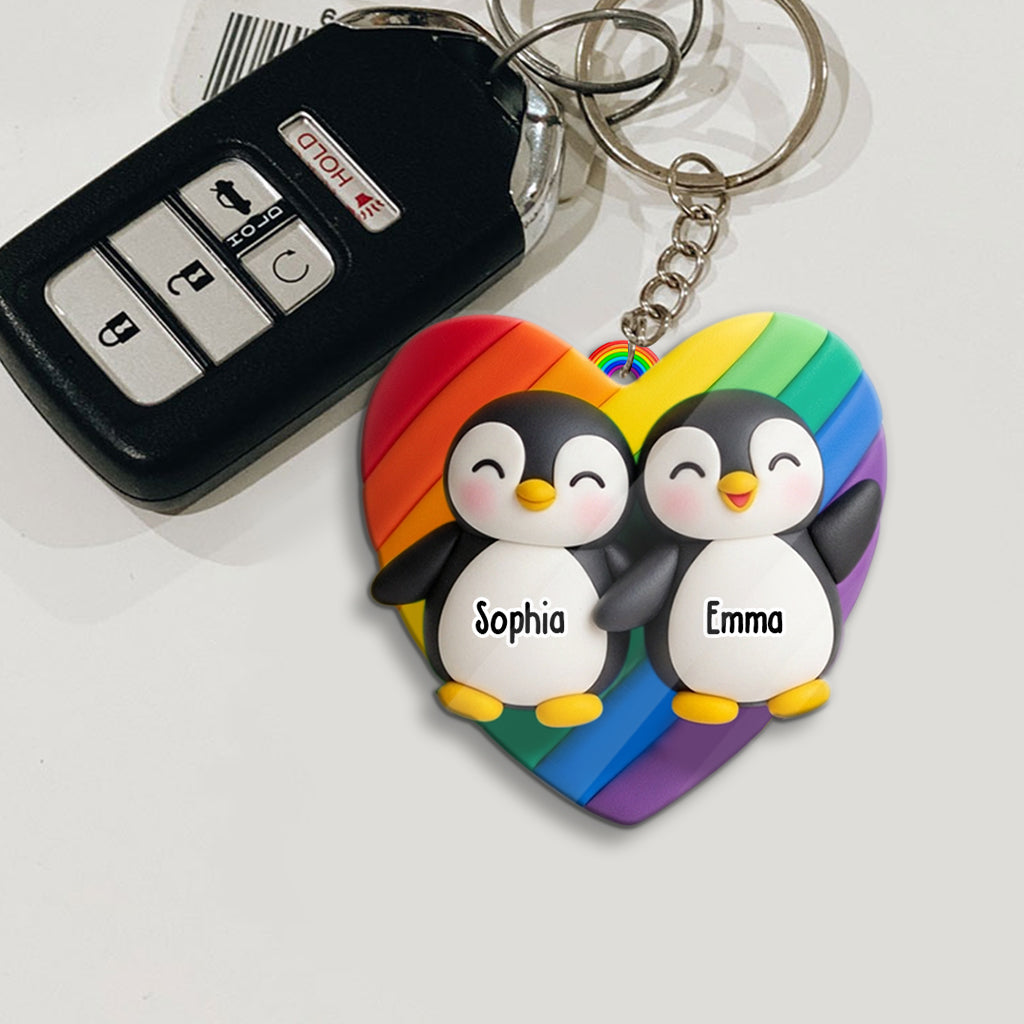 L'amour est l'amour - Porte-clés personnalisé de soutien à la communauté LGBT