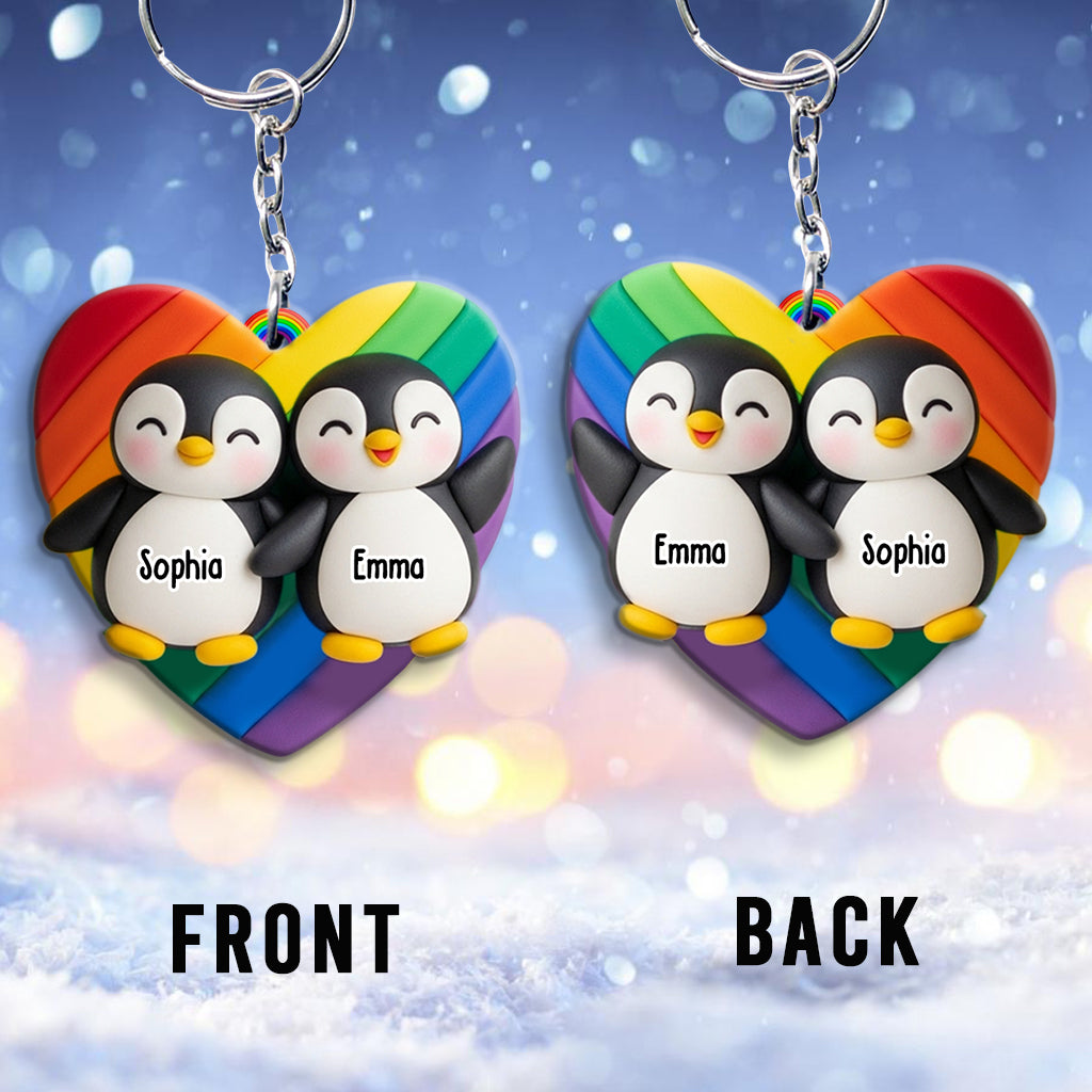L'amour est l'amour - Porte-clés personnalisé de soutien à la communauté LGBT