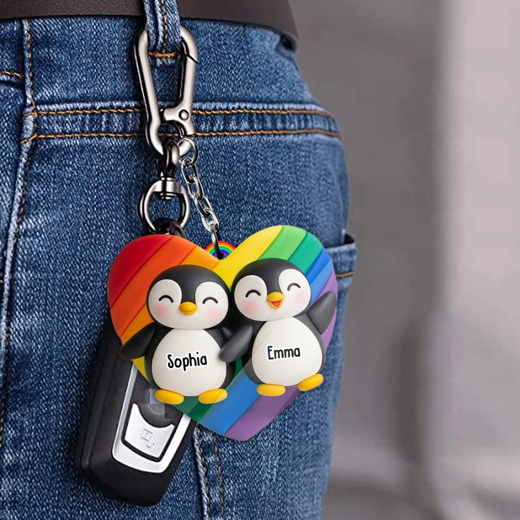 L'amour est l'amour - Porte-clés personnalisé de soutien à la communauté LGBT