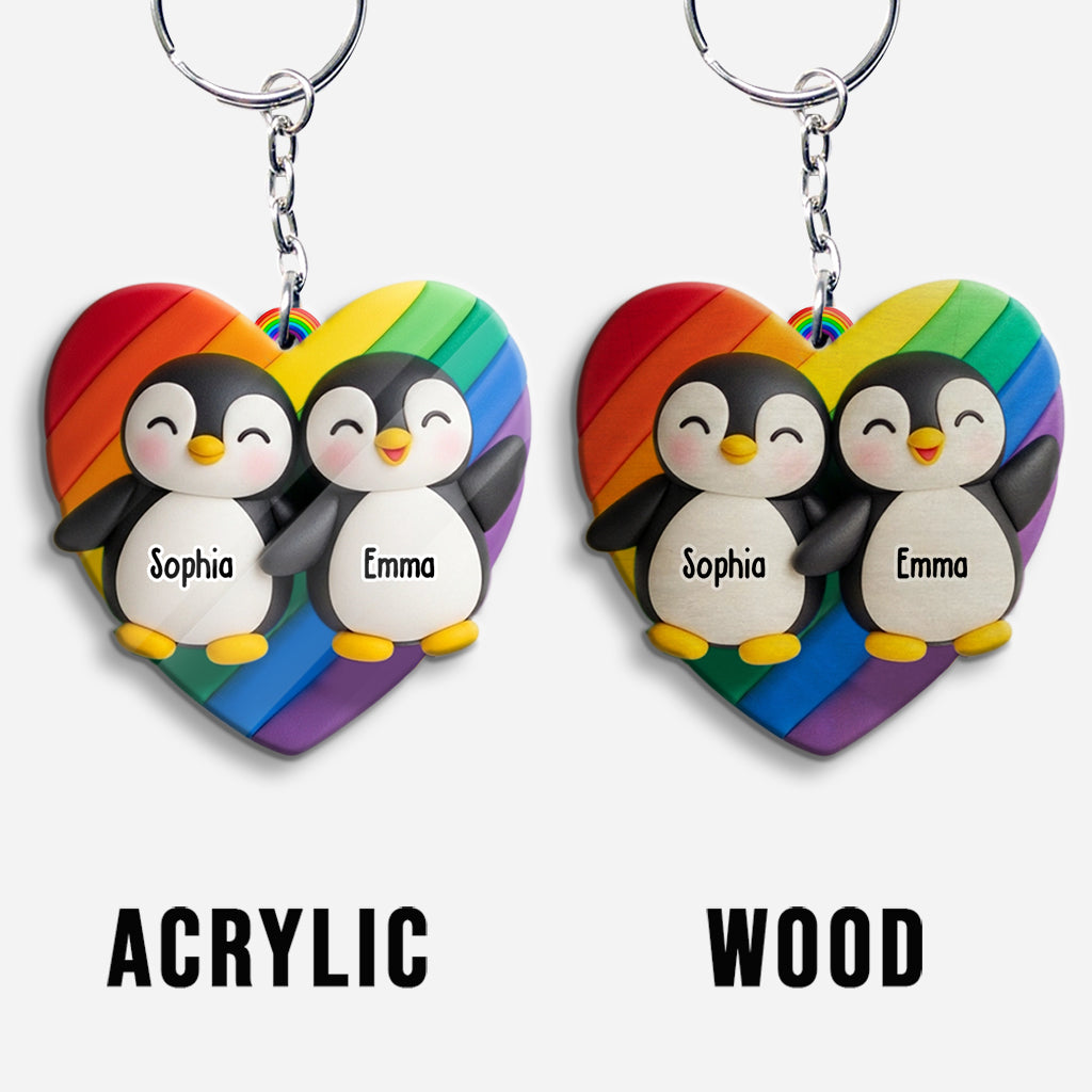 L'amour est l'amour - Porte-clés personnalisé de soutien à la communauté LGBT
