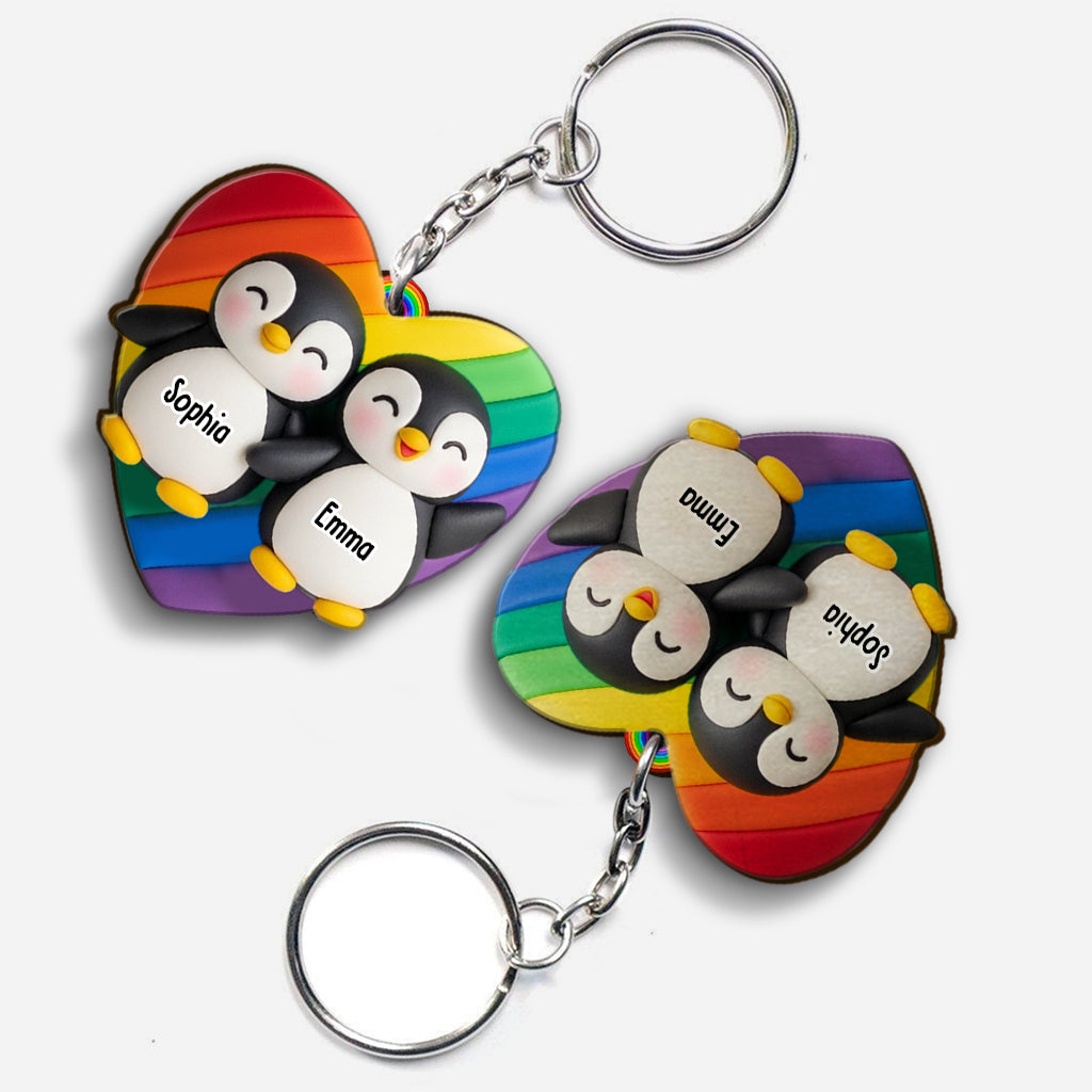 L'amour est l'amour - Porte-clés personnalisé de soutien à la communauté LGBT