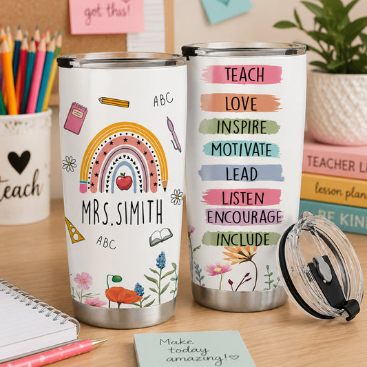 Back To School - Personalized Teacher Tumbler