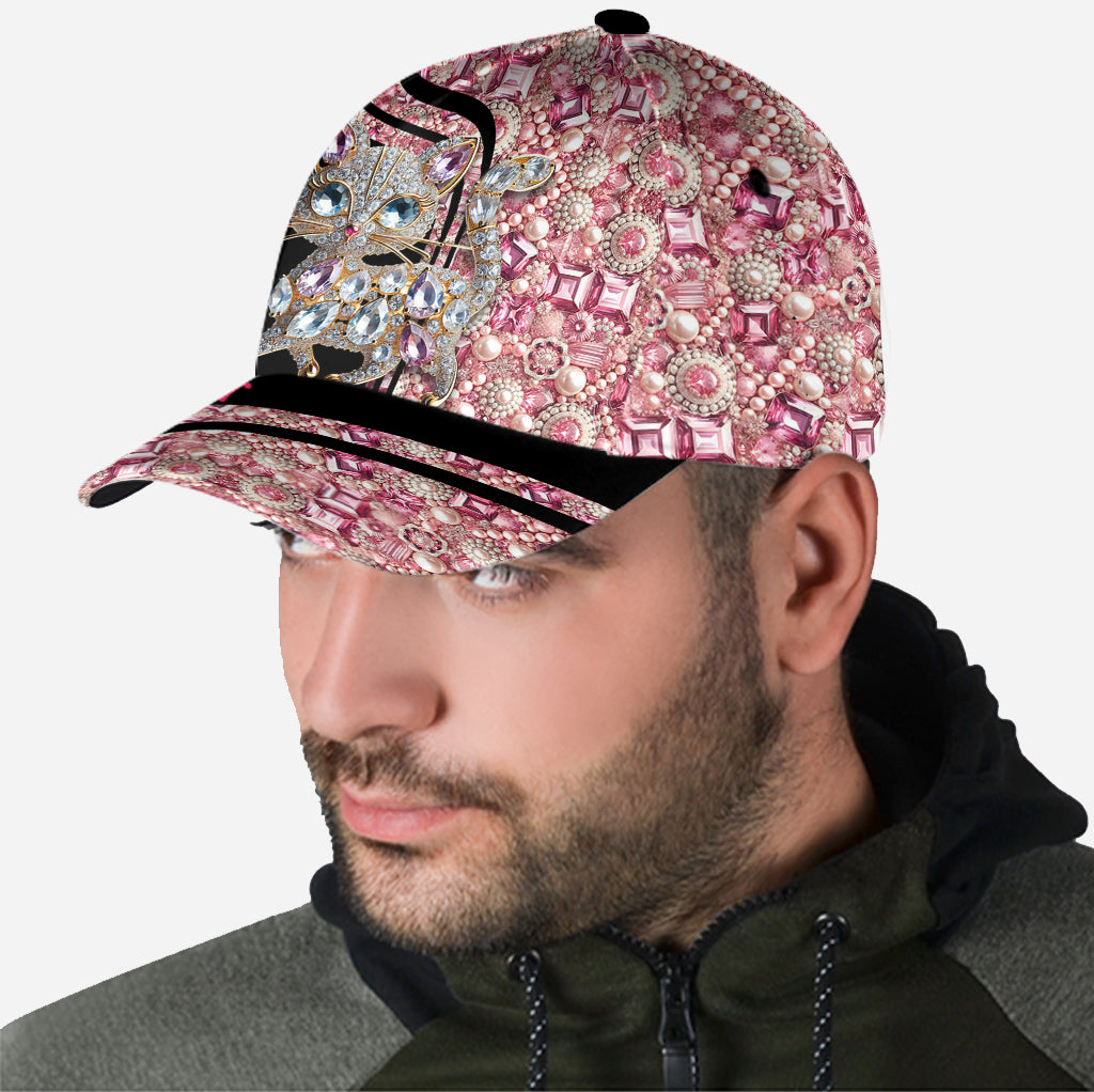 Juste une fille qui aime les chats - Casquette classique personnalisée avec un chat