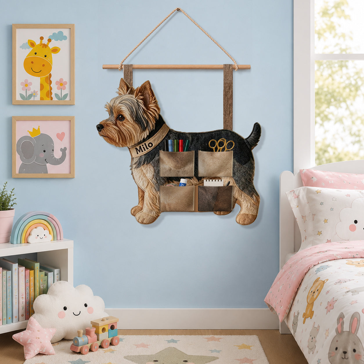 Gift For Dog Lovers - Personalized Dog Hanging Organizer