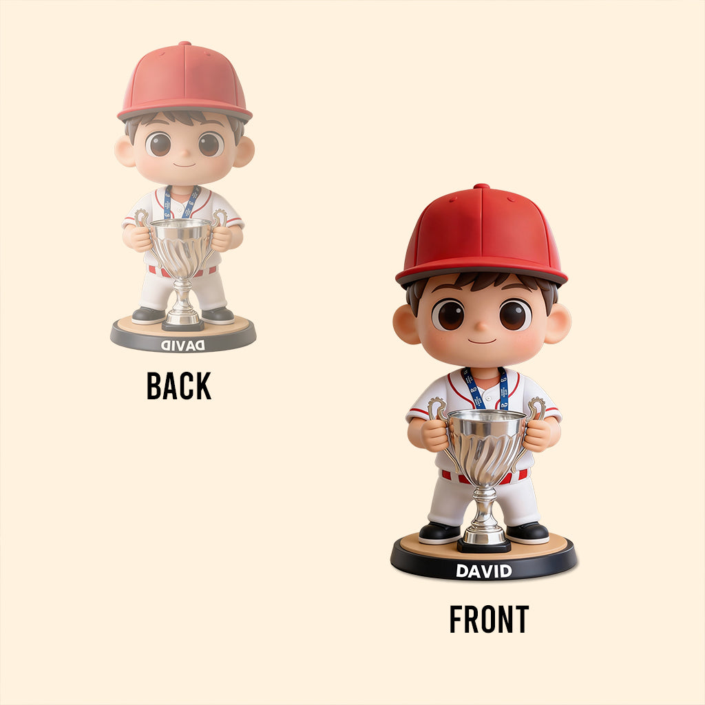 Moments de Trophée - Plaque acrylique personnalisée en forme de balle de baseball