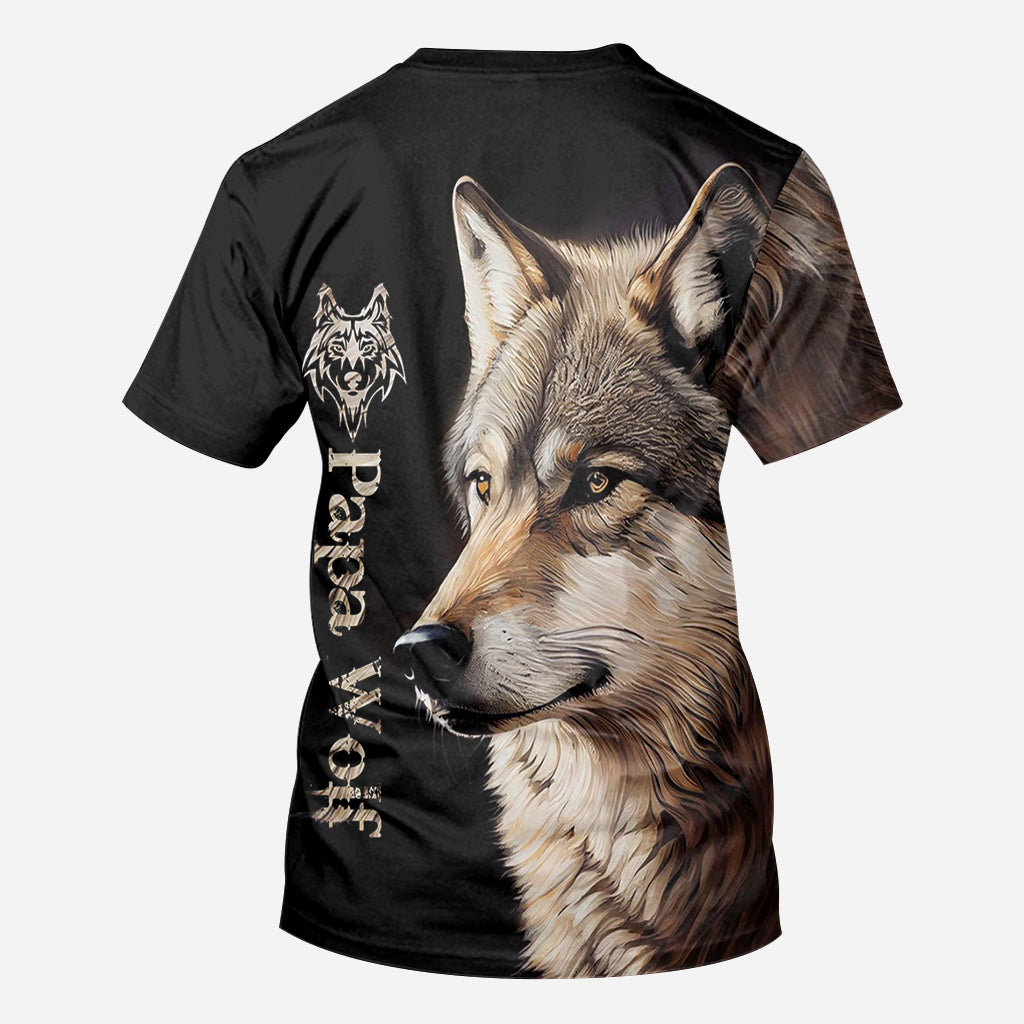 Papa Loup - T-shirt personnalisé pour père