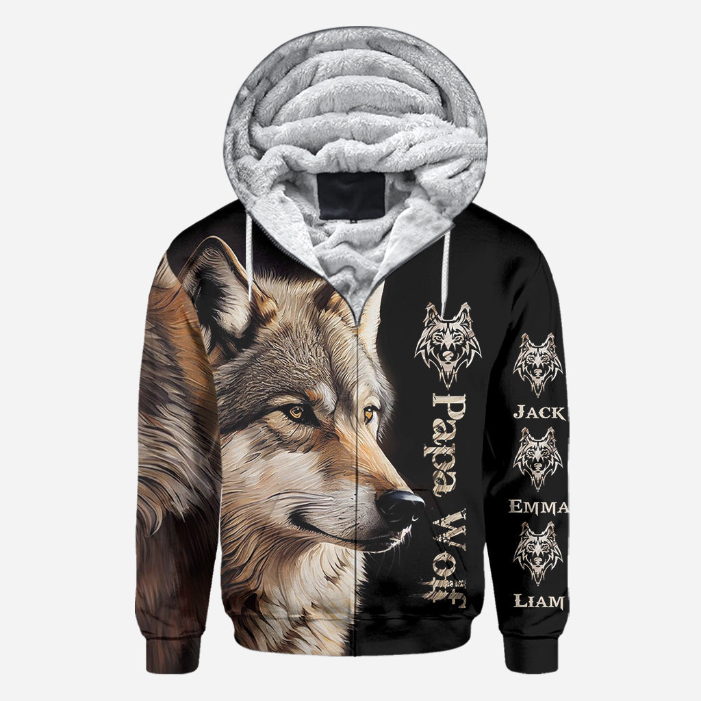 Papa Loup - T-shirt personnalisé pour père