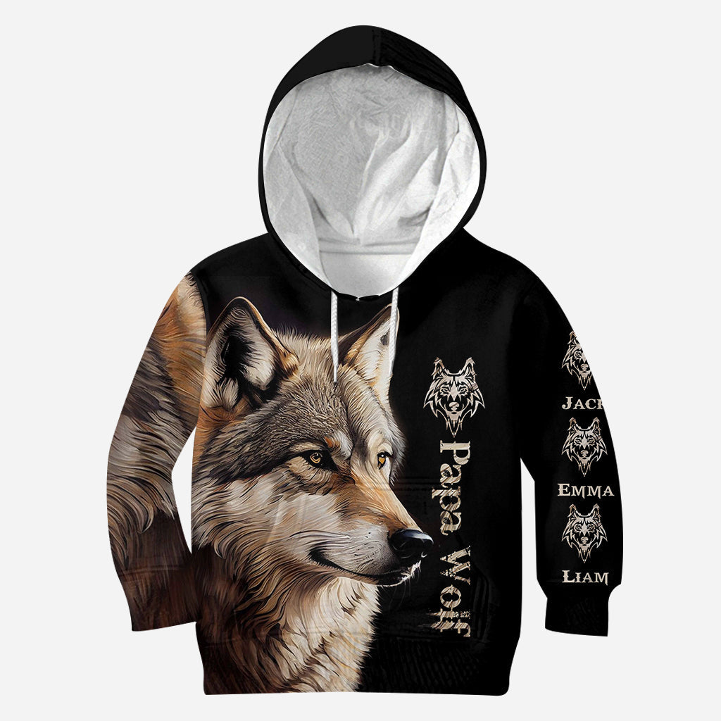 Papa Loup - T-shirt personnalisé pour père