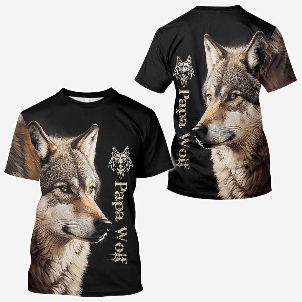 Papa Loup - T-shirt personnalisé pour père